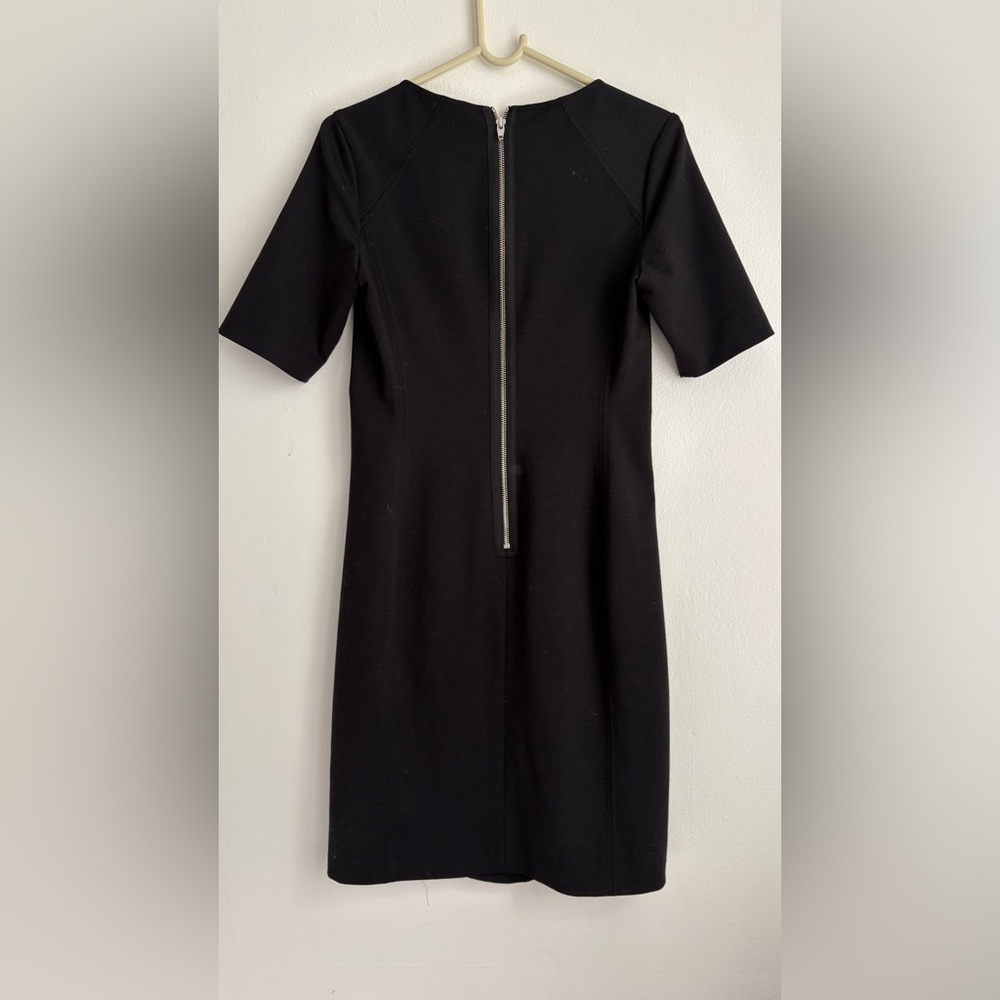 Rebecca Taylor Black Mini Dress with Zipper Details - Picture 2 of 10